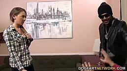 alison faye teases big black cock threesome interracial fucking