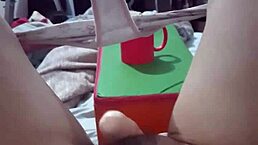 latina bonequinha playing with vibrator in pussy hard!