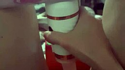 latina bonequinha playing with vibrator in pussy hard!