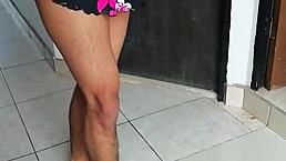 Crossdresser Masturbating