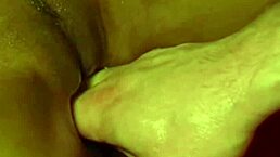 asian brunette gives SENSUAL MASSAGE with HANDJOB and PUSSY attention in interracial setting.