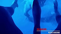 blonde milf gets fucked by poolside