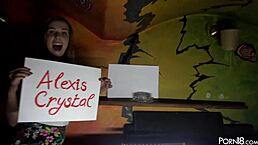 Alexis Crystal Plays Knock-Knock Game With Her Girlfriend And Friend In Full HD
