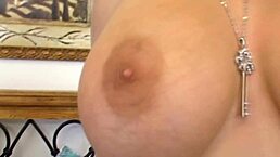 Young 18+ babe with big natural boobies does handjob and blowjob