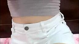 Em nhung hani shows her big tits and ass on webcam