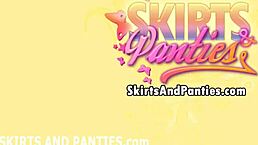 let me peek up my schoolgirl skirt for you