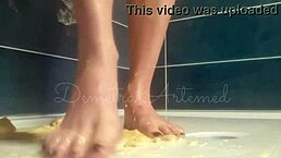 Ever tried crushing bananas with bare feet? Tell me how it feels!