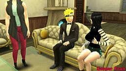 naruto hentai cap 2 naruto watches a movie with his wife and ends up in a threesome