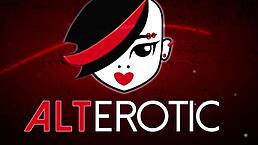 i'm in this wild eight girl orgy with busty tattooed blondes and asians, licking pussies and using strapons on tits.