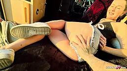 Young German Mona 18 Loses Virginity on Camper Trip