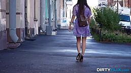 dirty flix - nerdy teen 18+ alice kelly and muscle guy fuck