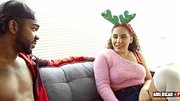 naughty latina fucks stepbrother on christmas