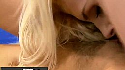 Athletic women engage in a sensual catfight before indulging in cunilingus