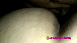 having a wild trio with my boyfriend and husband, begging to get pregnant... they did it!