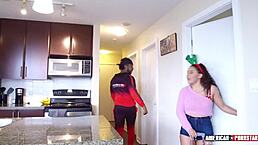 naughty latina fucks stepbrother on christmas