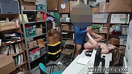 Blonde teen prostitute's first solo webcam in uniform 😍