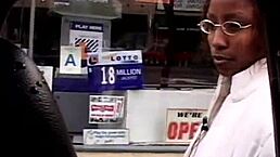 Ebony Babe's Monster Cock Ride Scene