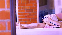 Shy Petite Teen With Intense Look Cheats Nervously