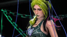 Jolyne says, 'use me as your sex doll with toys'