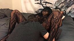 Snow black teen 18+ girl gets her pussy licked 😘