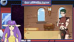 wow, in avatar part 23, that muscular guard gives an epic blowjob to the trainer 😏