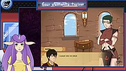 wow, in avatar part 23, that muscular guard gives an epic blowjob to the trainer 😏