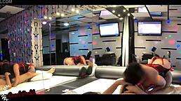 i watched my hot girlfriend in corset give a blowjob in the motel, feeling so excited