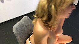 Blonde Big Boob Milf Performs Webcam Show. She Uses Toys On Her Big Ass For Amateur Viewers.