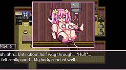 Noelle dominates with bound hentai toy action in game part 3!