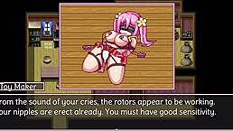 Noelle dominates with bound hentai toy action in game part 3!