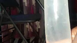 preparing penis with ice for chat