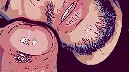 gay animation where the passive slut gets his mouth fucked by a big thick cock 😈