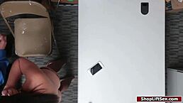 Did This Teen Shoplifter Get Fucked Hard In The Office