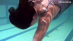 Katya Okuneva's tits bounce wildly in tight dress!