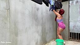 stepmom fucks stepson with monster cock in his room 😈