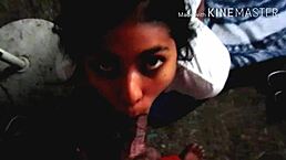 blonde teen learns to suck and swallow cock like a pro!