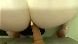 Blonde Teen's Wild Anal Plug and Dildo Play Wow!