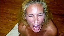 My blonde wife says she wants me to pee in her mouth during our amateur blowjob