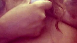 Masked Rea fucks shaved pussy with dildo