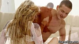 hey, wanna see this european teen spunk a huge cock?