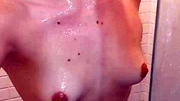 Enjoying a relaxing bath, curious about the intimate moments that follow on the red platform