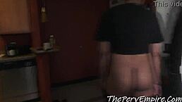 Watch This Black Teen 18+ Get Gangbanged By Two Massive Black Cocks!