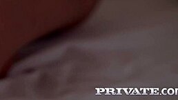 Dick obsessed brunette Alyssa Bounty sucks and rides cocksicle hard