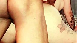 Latina Shemale's Black Lover Masturbates Her Tight Ass