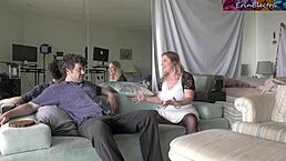 stepsister helps stepbrother lose his virginity with pussy riding