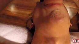 Ladyboy donut gets pissed on and mouth fucked in thai pov.