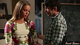 Classy Teen with Round Ass Takes Deep Pounding