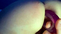 My curvy wife tries new toys at home