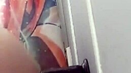 Horny Babe Moans Wetly with Dildo While Family Sleeps