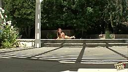 ashlynn leigh rides a dildo anally while deepthroating cock